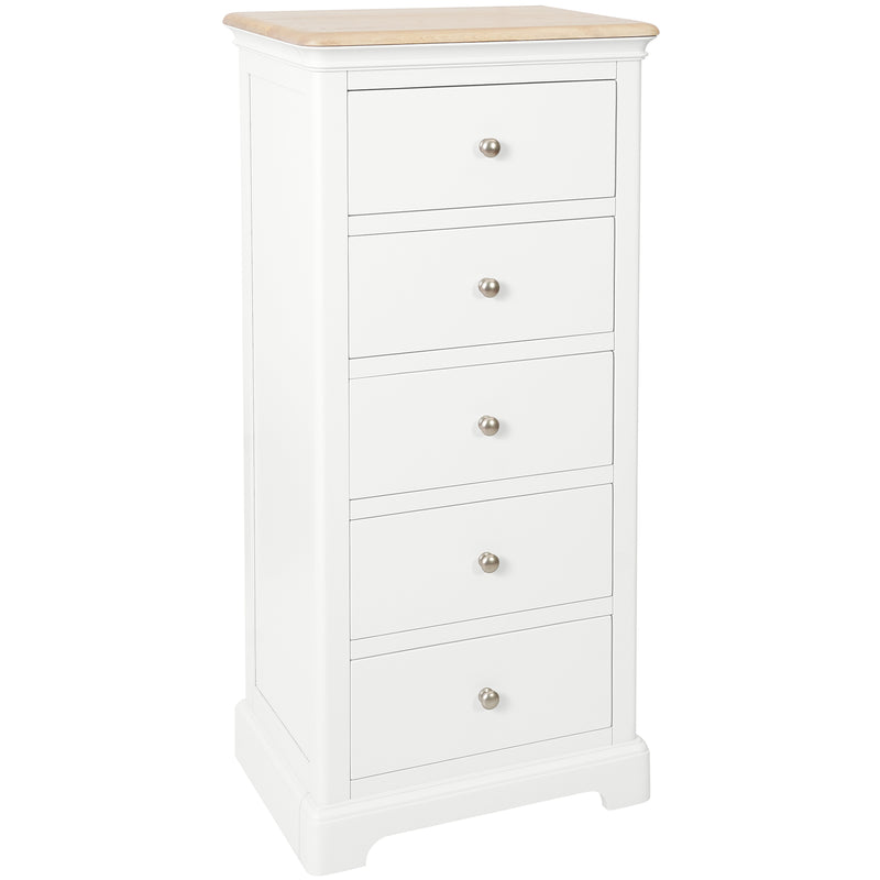 Cromford Painted 5 Drawer Tall Chest