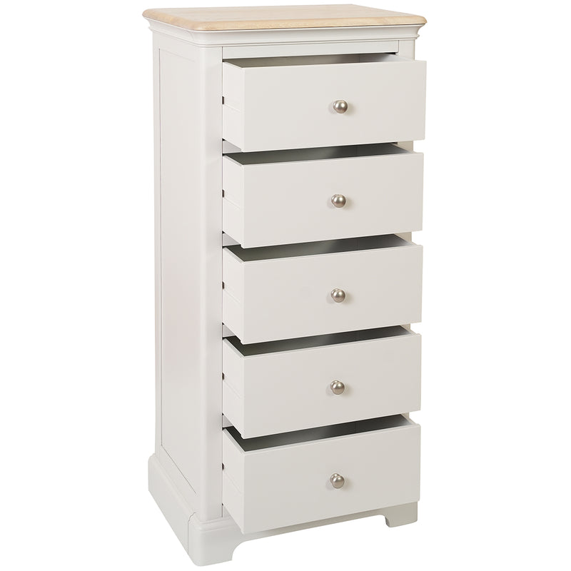 Cromford Painted 5 Drawer Tall Chest