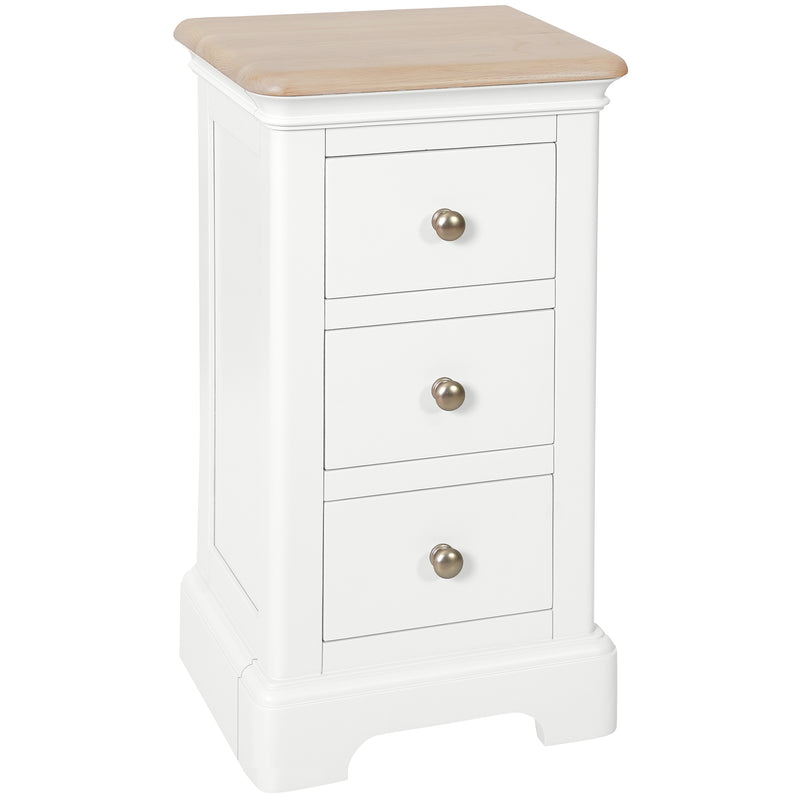 Cromford Painted 3 Drawer Compact Bedside