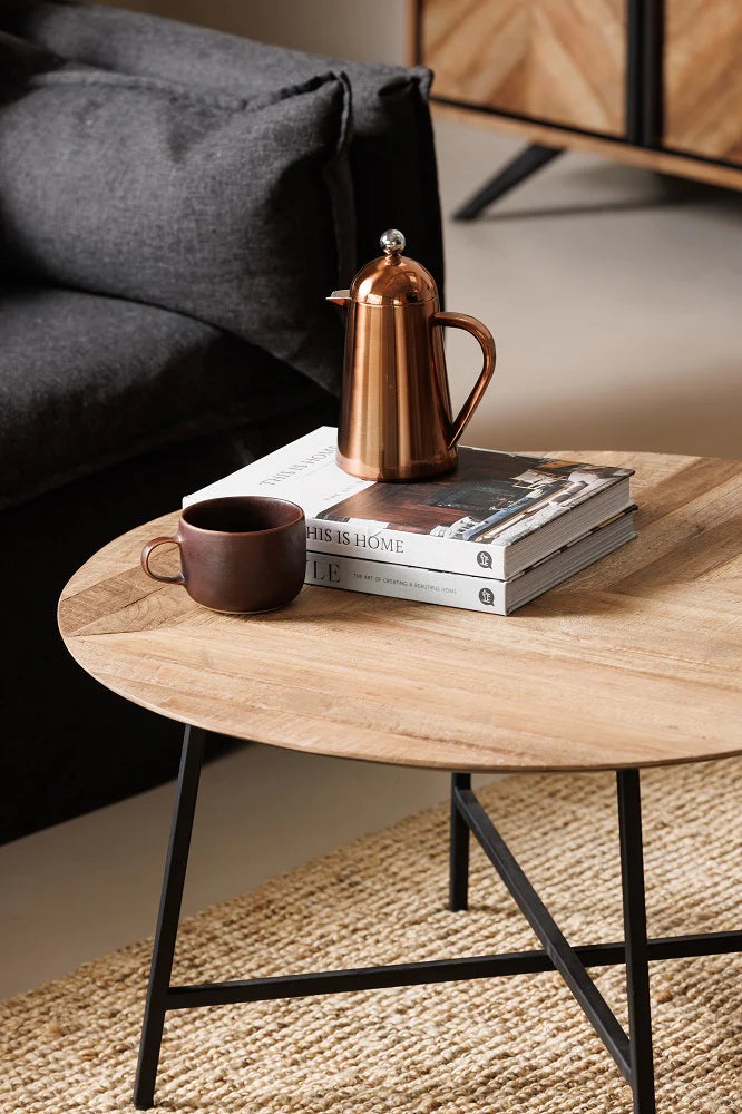 Ealing Round Coffee Table available at Hunters Furniture Derby