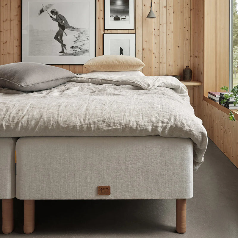 Mattsons Light Bedframe and Top Mattress Set available at Hunters Furniture Derby
