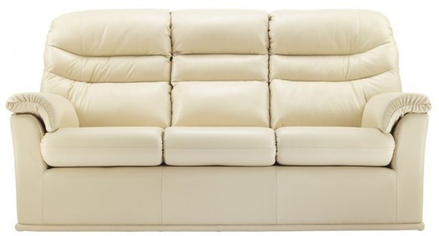G Plan Malvern Leather 3 Seater Sofa