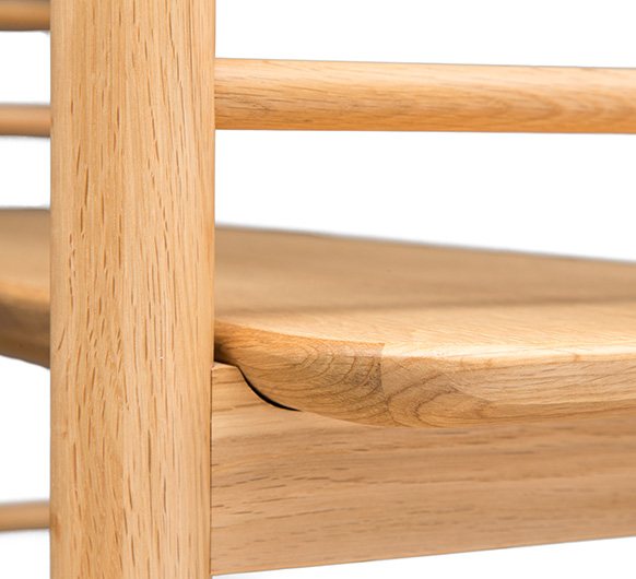 Ercol Teramo Shelving Unit available at Hunters Furniture Derby