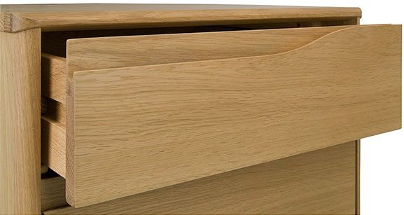 Ercol Rimini 3 Drawer Bedside Cabinet available at Hunters Furniture Derby