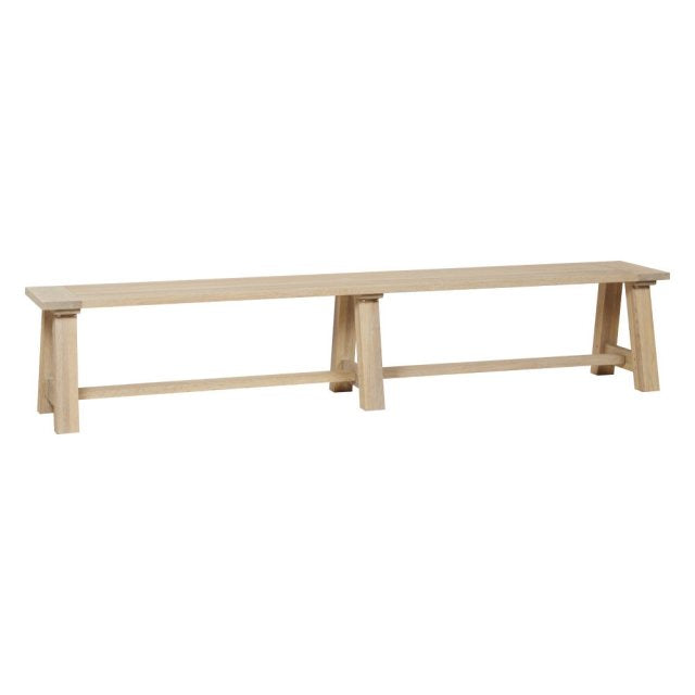 Neptune Arundel Oak Bench (3 Seater), available at Hunters Furniture Derby