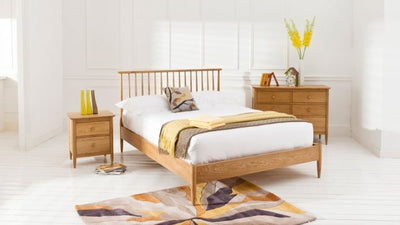 Ercol Teramo Oak Bedframe available at Hunters Furniture Derby