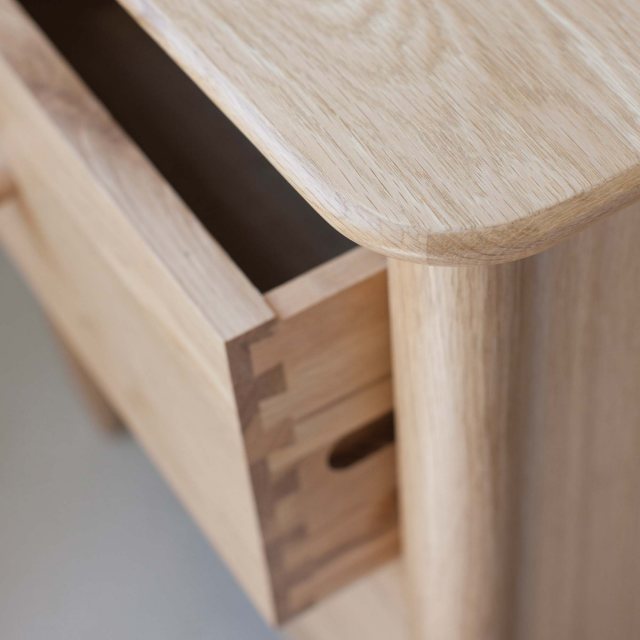 Ercol Teramo Bedside Cabinet available at Hunters Furniture Derby