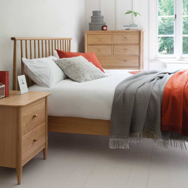 Ercol Teramo 5 Drawer Wide Chest available at Hunters Furniture Derby