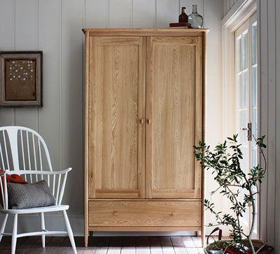 Ercol Teramo 2 Door Wardrobe available at Hunters Furniture Derby