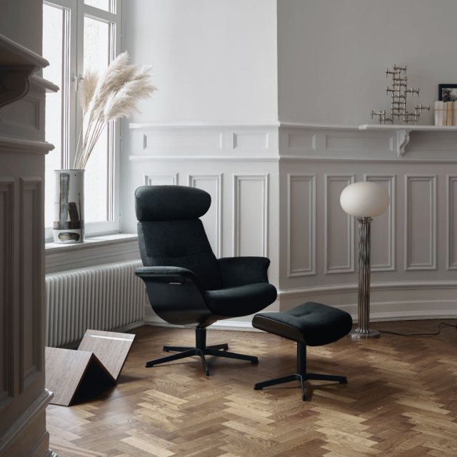 Timeout Chair available in a variety of fabrics at Hunters Furniture Derby