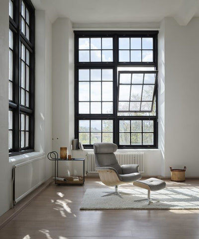 Timeout Stool available in a variety of fabrics at Hunters Furniture Derby