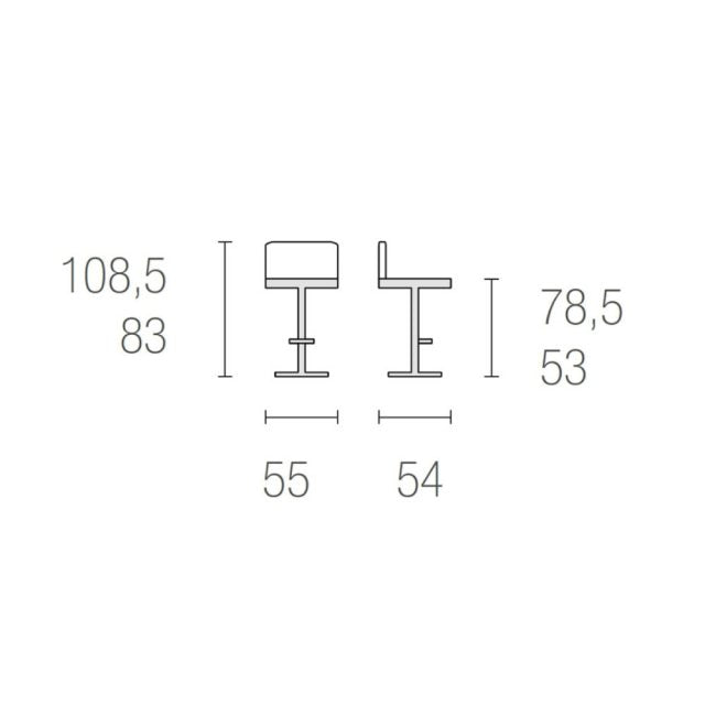 Doris P Bar Stool available at Hunters Furniture Derby