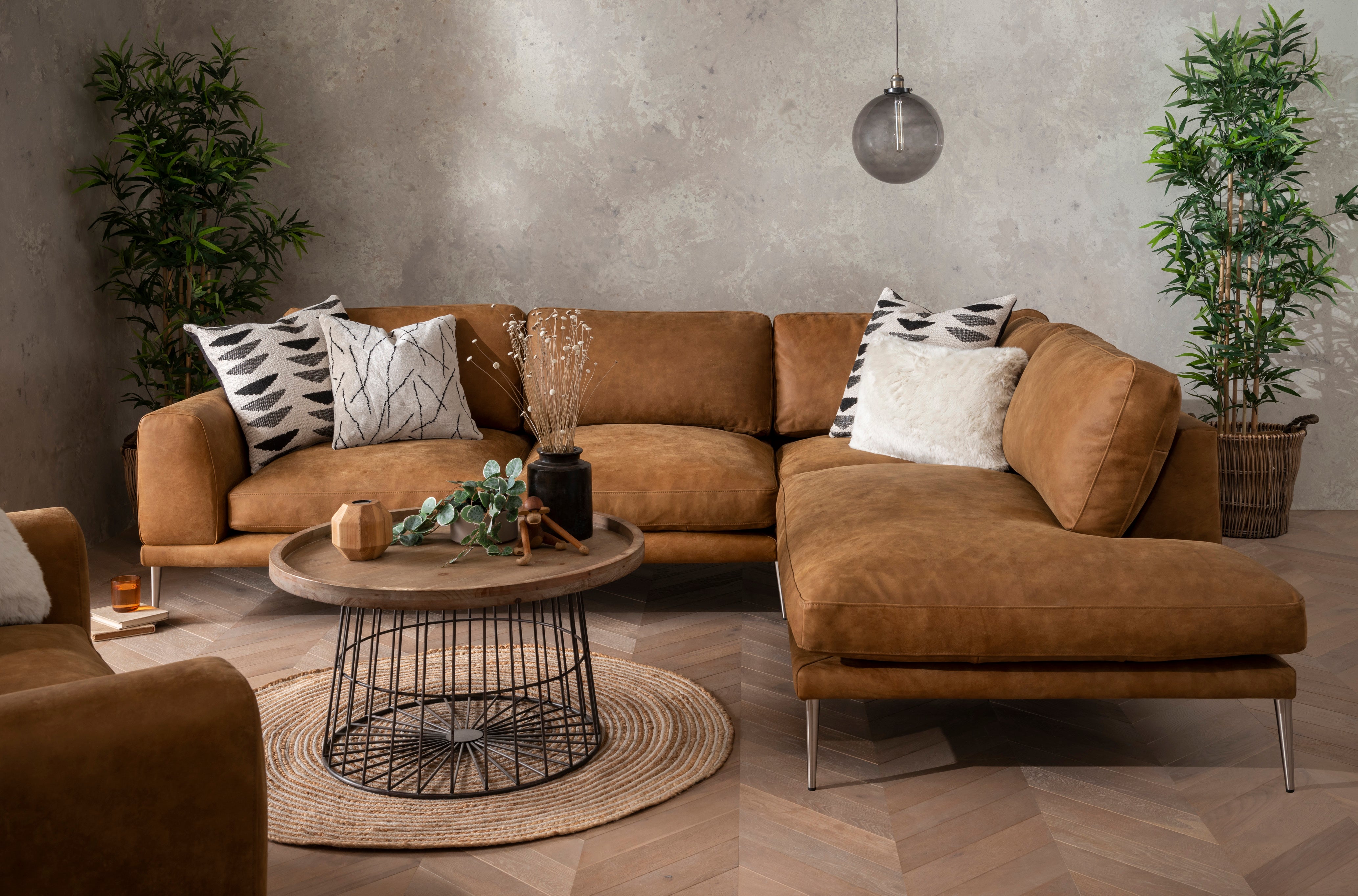 Feather on sale corner sofa