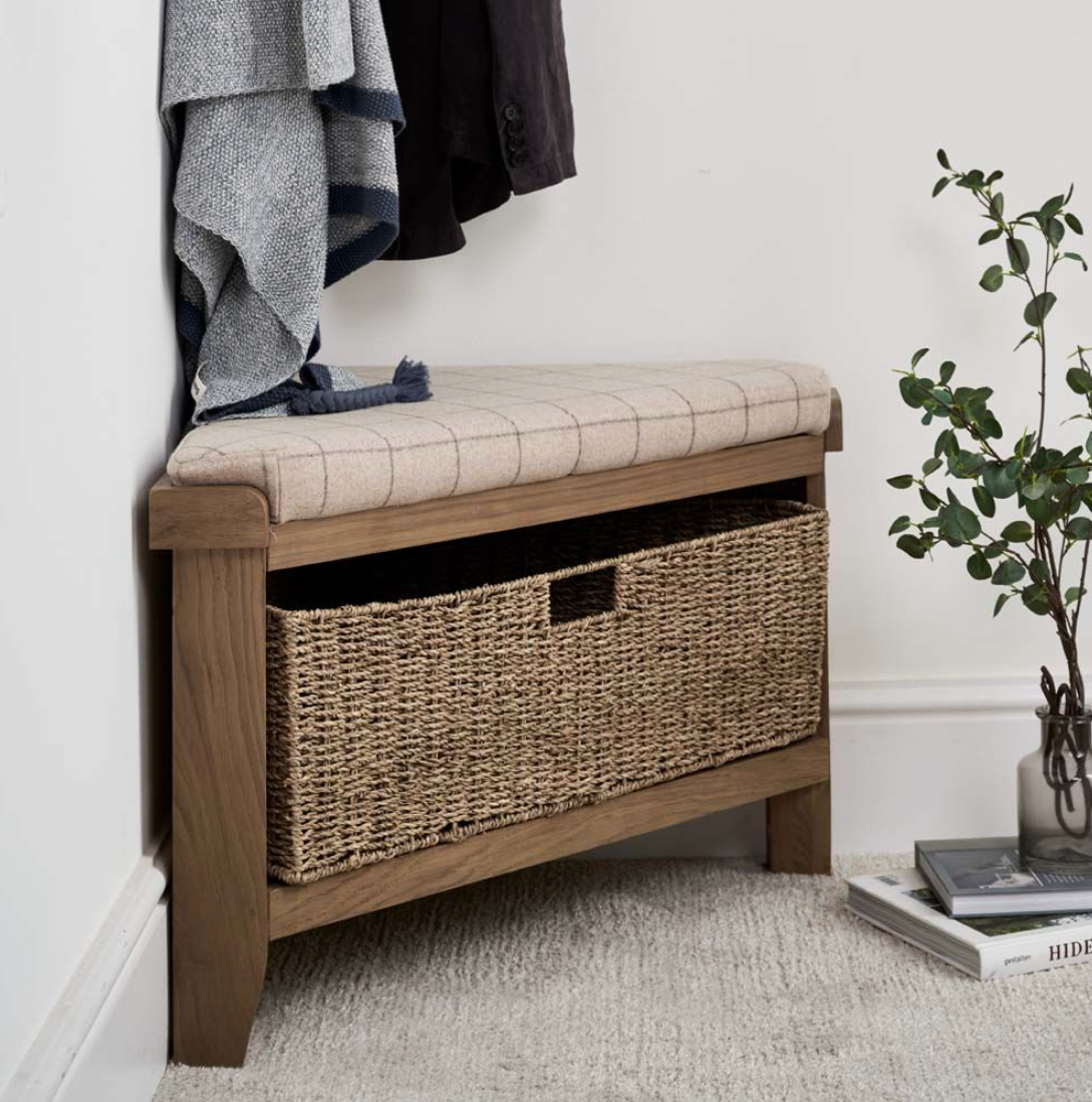 Corner hall bench deals