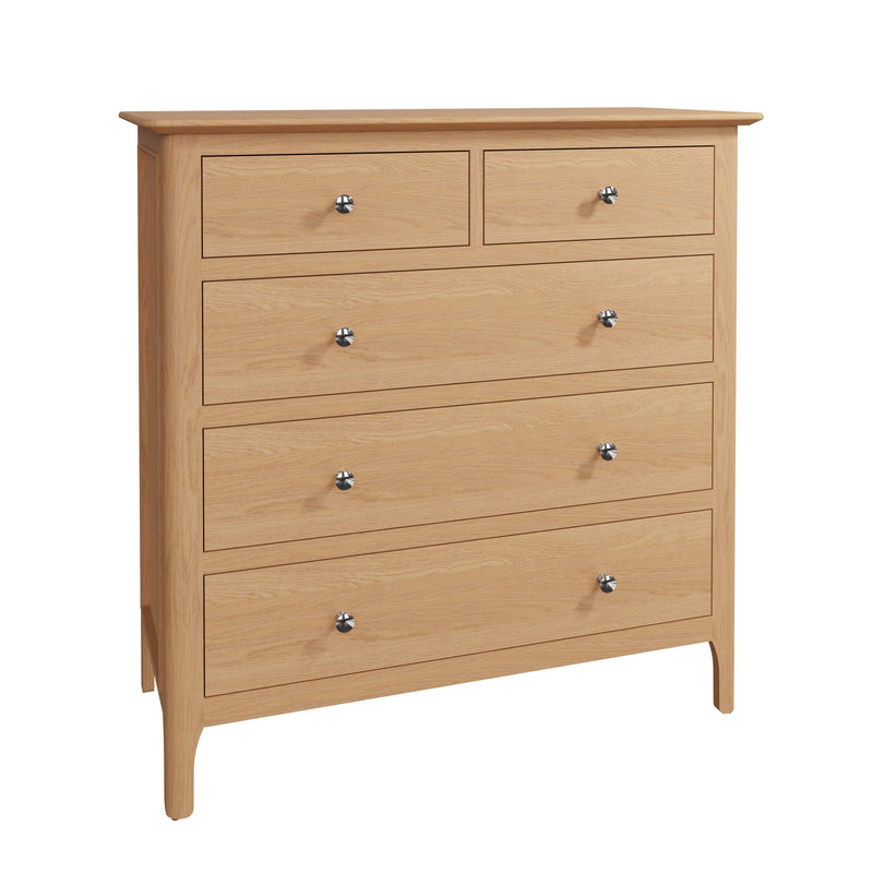 Tansley 2 Over 3 Chest of Drawers available at Hunters Furniture Derby