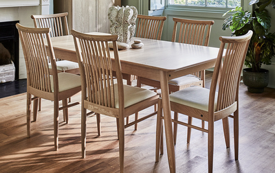 Ercol teramo dining range available at Hunters Furniture Derby