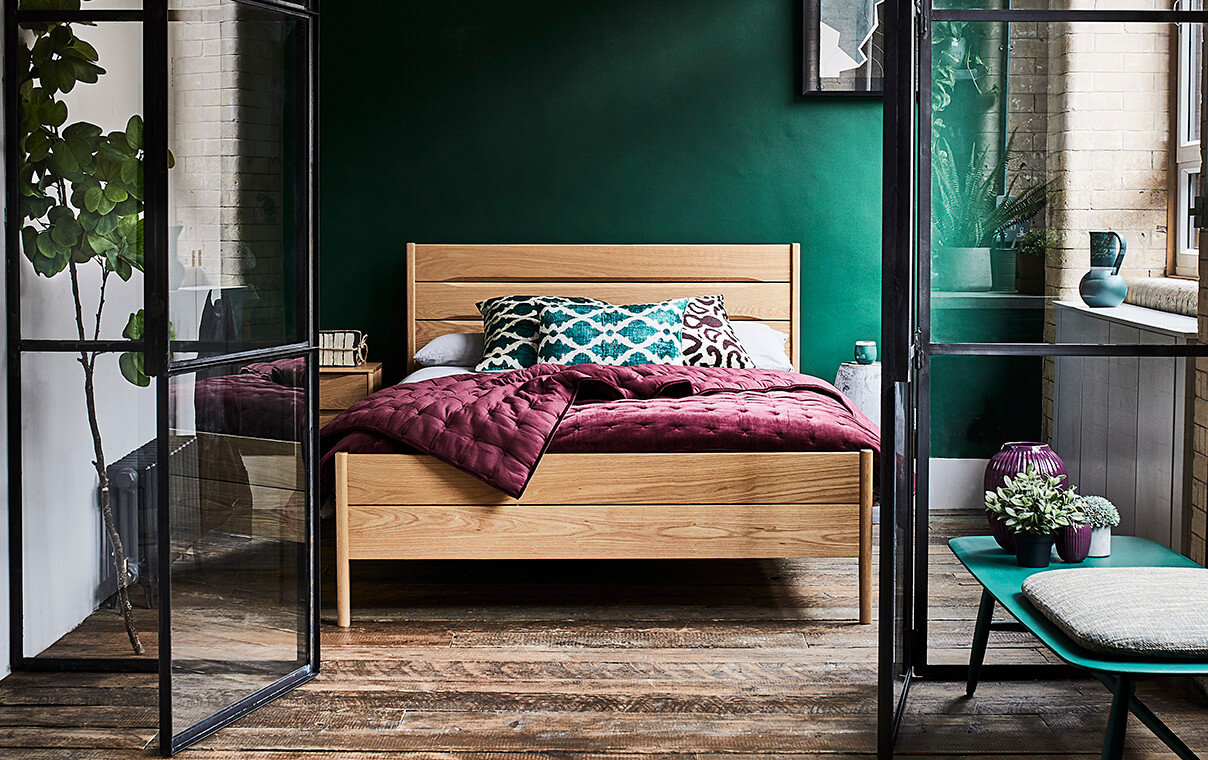 Ercol Rimini bedroom collection available at Hunters Furniture Derby
