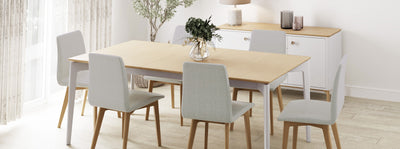 Evelyn Painted Dining Range available at Hunters Furniture Derby