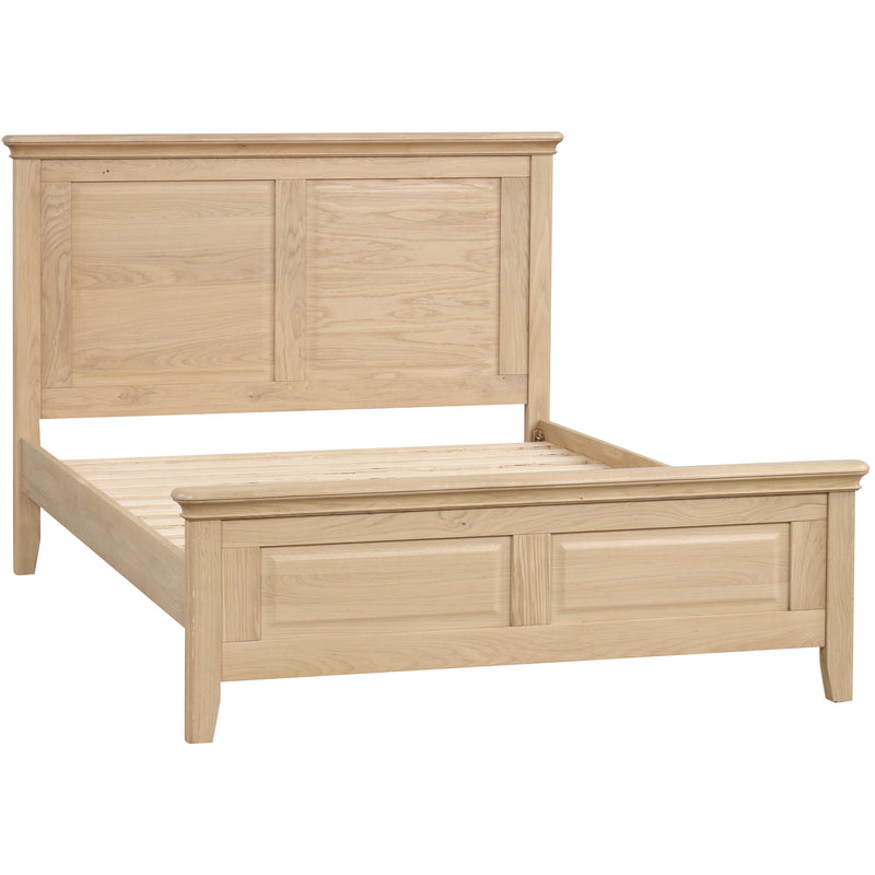 Cromford Oak High Foot End Panel Double Bed