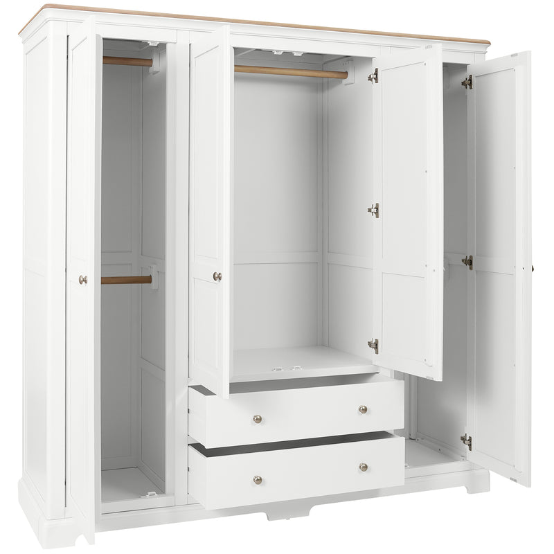 Cromford Painted Quad Wardrobe