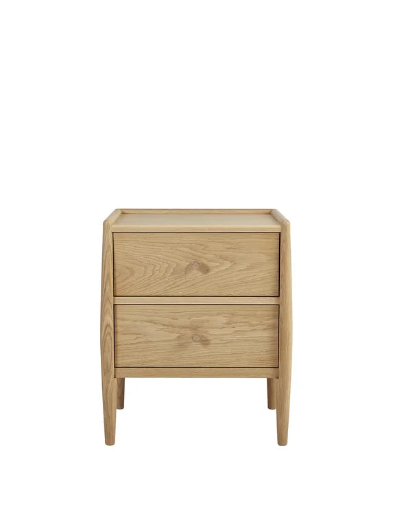 Winslow 2 Draw Bedside Table/Chest of Drawers available at Hunters Furniture Derby