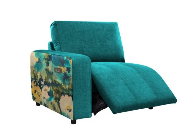Jay Blades X G Plan Morley LHF End Unit with Power Footrest available at Hunters Furniture Derby