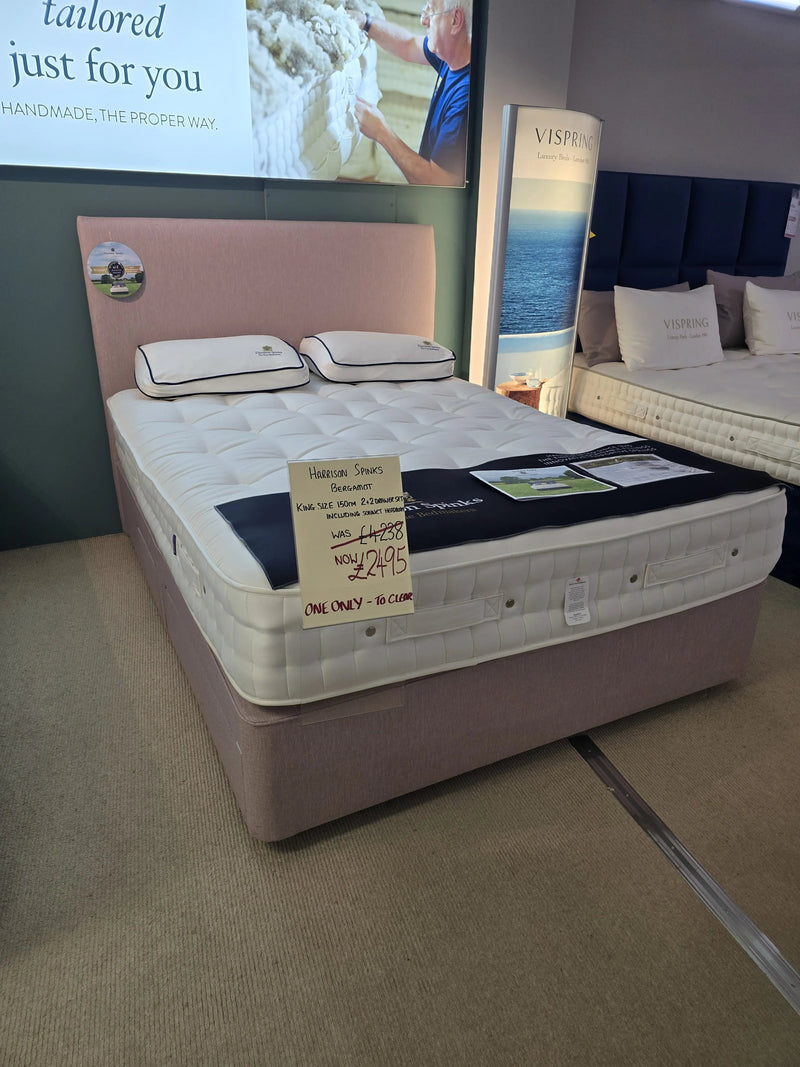 Harrison Spinks Bergamot 2 Drawer Divan set Including Headboard