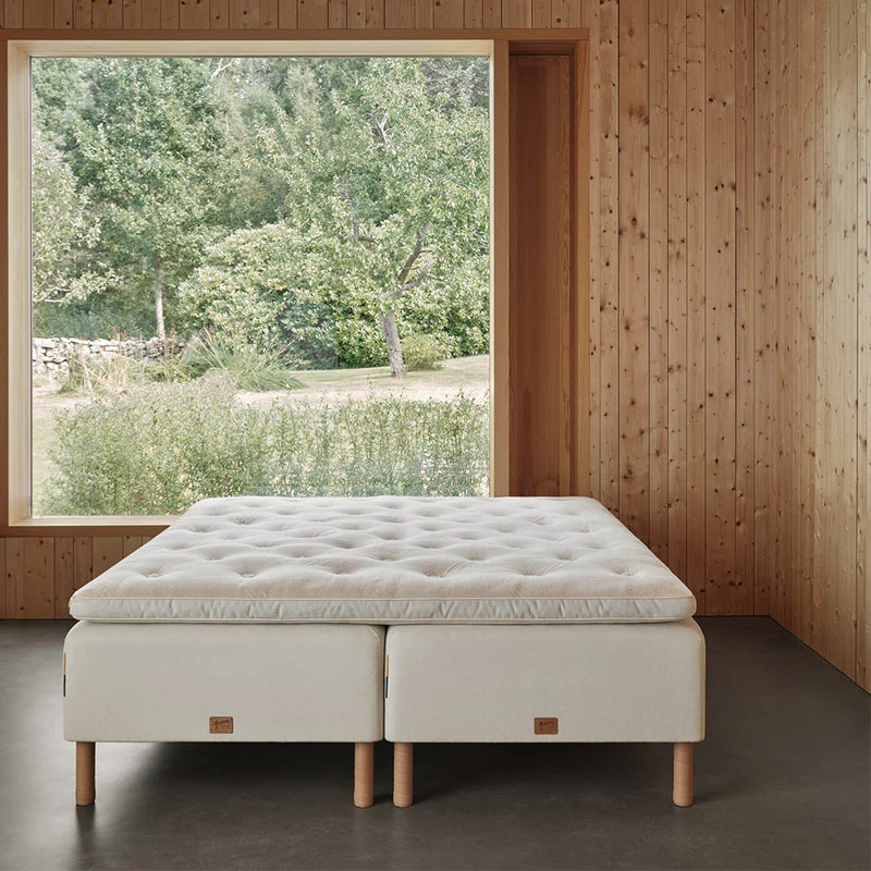 Mattsons Light Bedframe and Top Mattress Set available at Hunters Furniture Derby