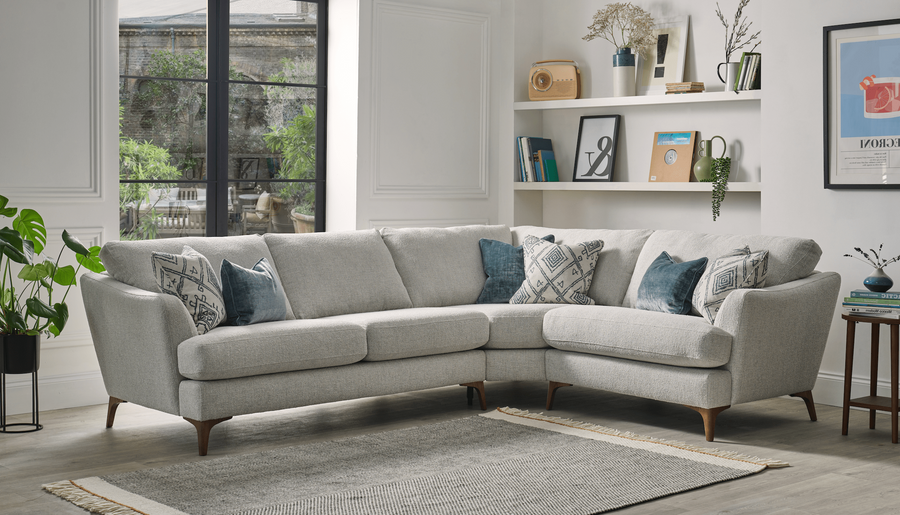 Monty LHF/RHF Cuddler Corner Sofa Hunters Furniture Derby