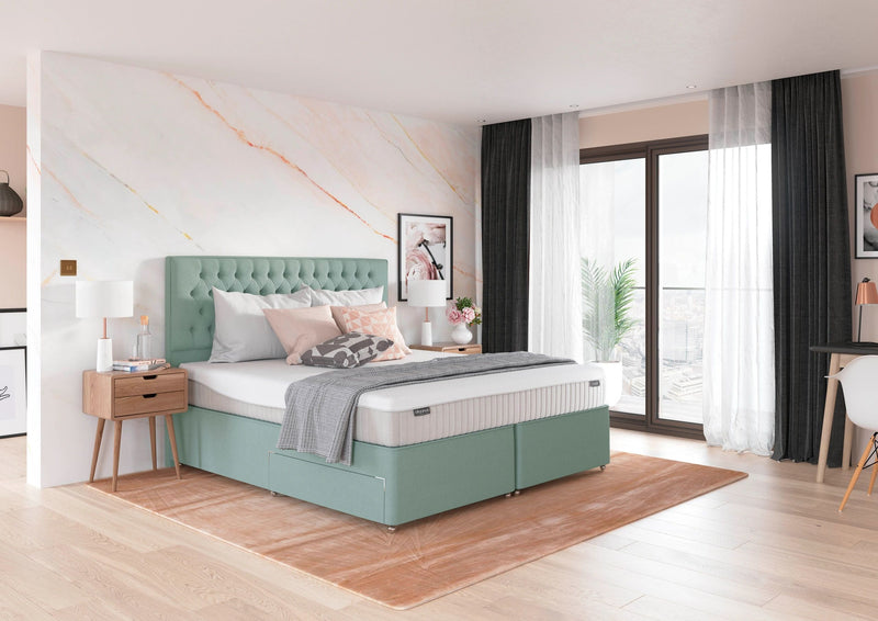 Dunlopillo Orchid Firm Edge Pocket Sprung Divan Set available at Hunters Furniture Derby