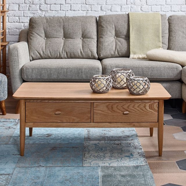 Ercol Teramo Coffee table available at Hunters Furniture Derby