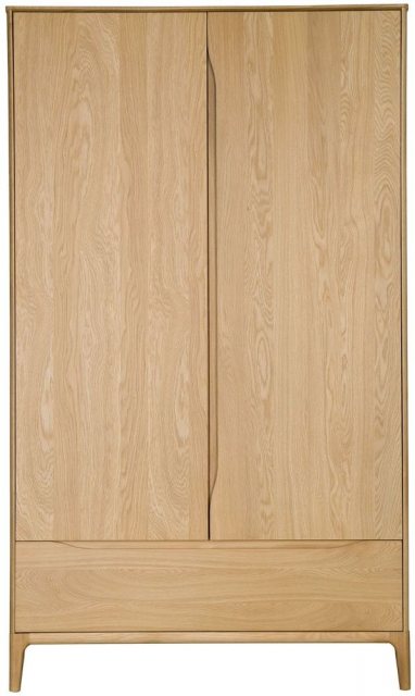 Ercol Rimini 2 Door Wardrobe available at Hunters Furniture Derby