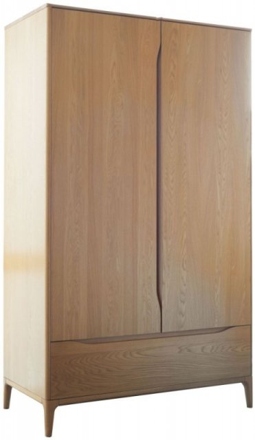 Ercol Rimini 2 Door Wardrobe available at Hunters Furniture Derby