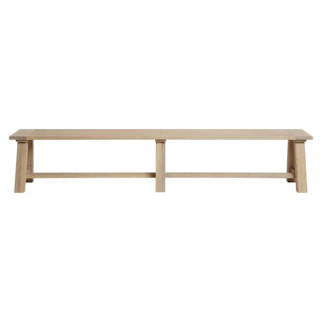 Neptune Arundel Oak Bench (3 Seater), available at Hunters Furniture Derby