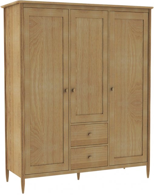 Ercol Teramo 3 Door Wardrobe available at Hunters Furniture Derby