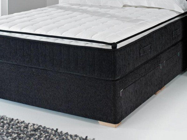 Kaymed Alpine Mighty Platform Top Double Size 2 Drawer Divan Set available at Hunters Furniture Derby