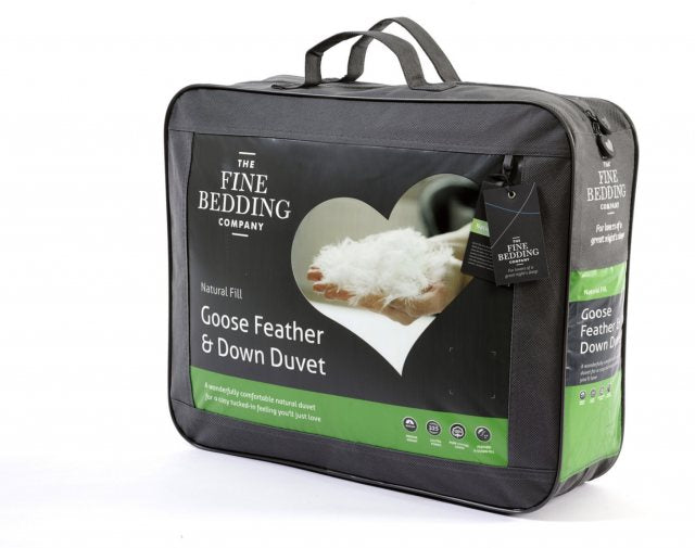 Fine Bedding Goose Feather & Down Duvet available at Hunters Furniture Derby