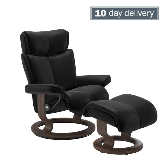 Stressless Magic Classic Chair With Footstool, available in other colours