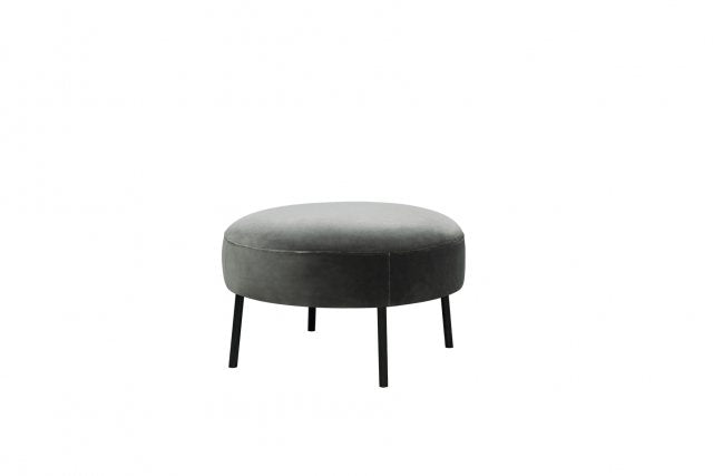 Luxury Alex Round Footstool available at Hunters Furniture Derby