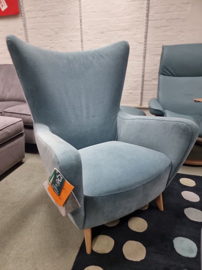 Elsa Wing Chair Clearance Stock available at Hunters Furniture Derby