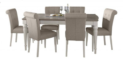 Cotswold 6-8 Rectangular Table- Grey Washed Oak & Soft Grey
