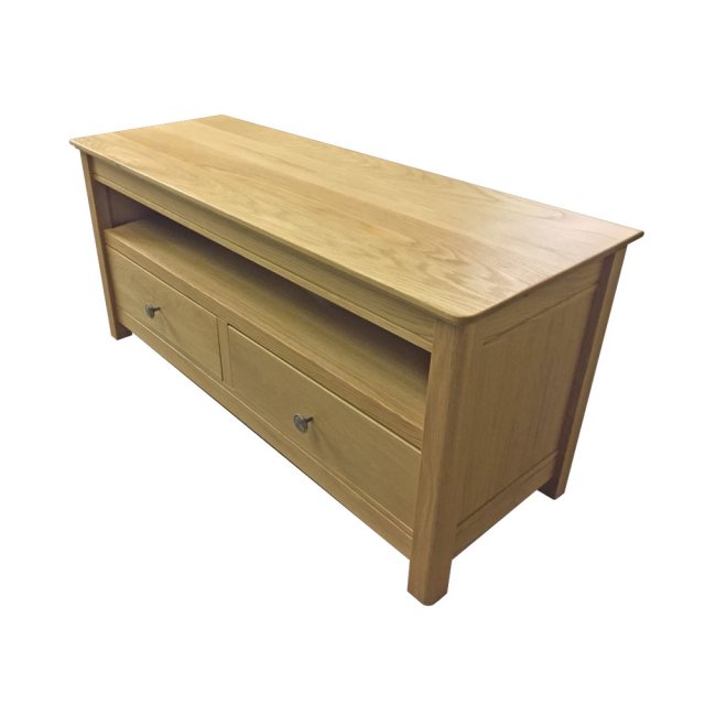 Anbercraft Beaumont Large Straight T.V. Unit available at Hunters Furniture Derby