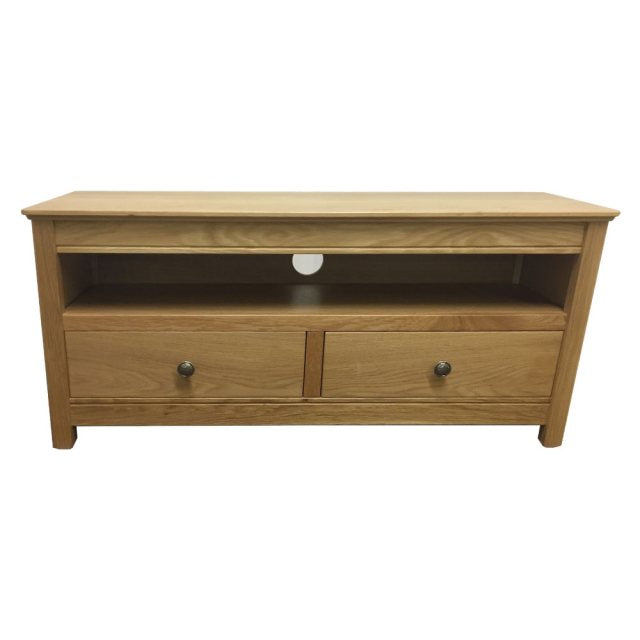 Anbercraft Beaumont Large Straight T.V. Unit available at Hunters Furniture Derby