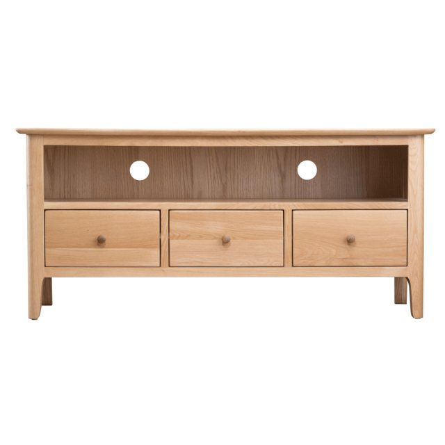 Tansley Large TV Cabinet available at Hunters Furniture Derby