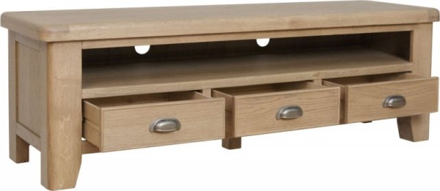 Southwold Large TV Unit available at Hunters Furniture Derby
