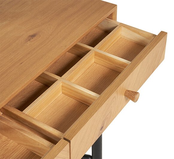 Ercol monza bedroom dressing table available at Hunters Furniture Derby