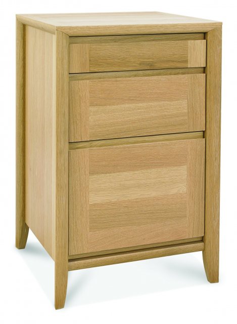 Hertford Oak Filing Cabinet available at Hunters Furniture Derby