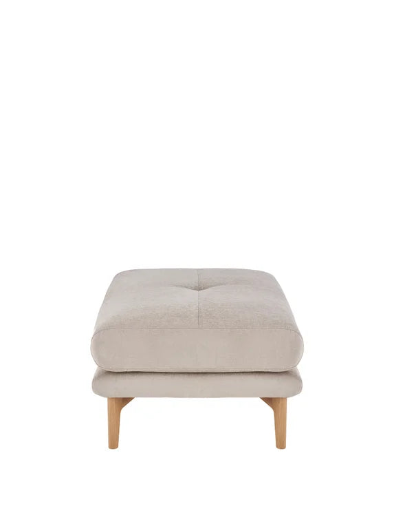 Ercol Aosta Footstool available in a variety of fabrics for your home at Hunters Furniture Derby