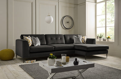 Harper Large chaise sofa available at Hunters Furniture Derby