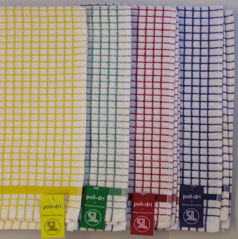 Samuel Lamont Poli-Dri 100% Cotton Tea Towels available at Hunters Furniture Derby